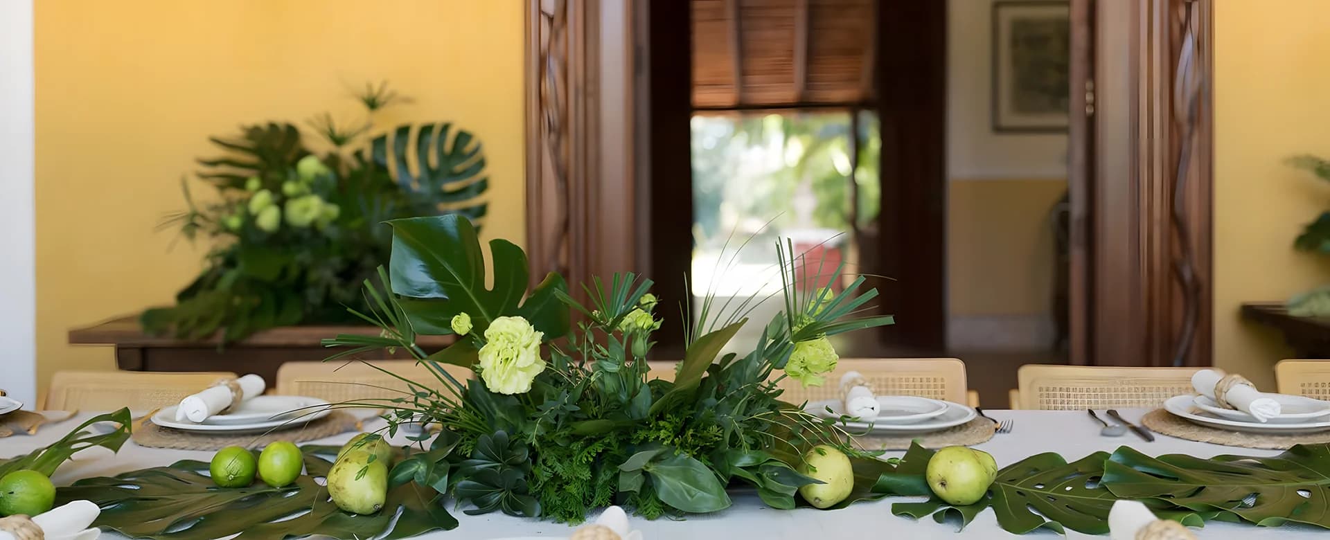 Mesa de boda en Hacienda Chuntuac